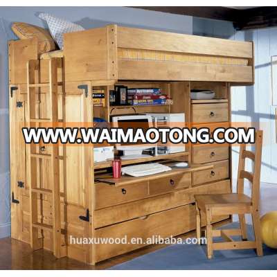 wooden modern children furniture kid bunk beds