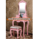 Modern Wood Dressing Table Wood Furniture Design mirrored Dresser Table with stool