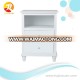 MDF white solid wood bedroom furniture kitchen storage cabinet solid wood furniture