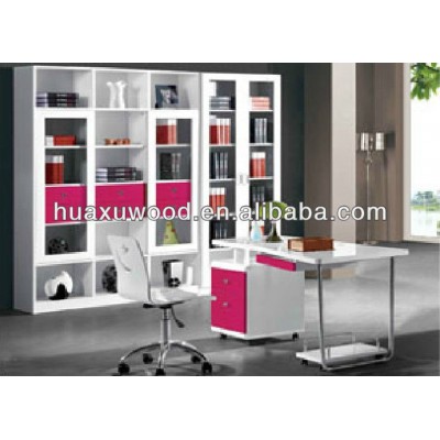 Pink two or three doors book cabinet